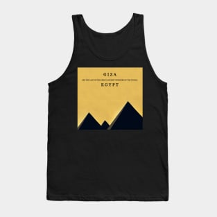 Giza Egypt ancient wonders of the world Tank Top